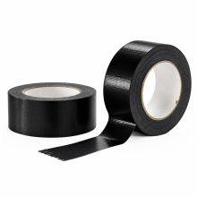 Rouleau "toile américaine" noire  50 mm X 50 m