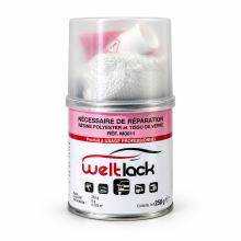 Kit réparation Tissu + résine 250 gr