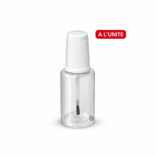 Flacon vide 20 ml avec pinceau intégré - idéal retouche