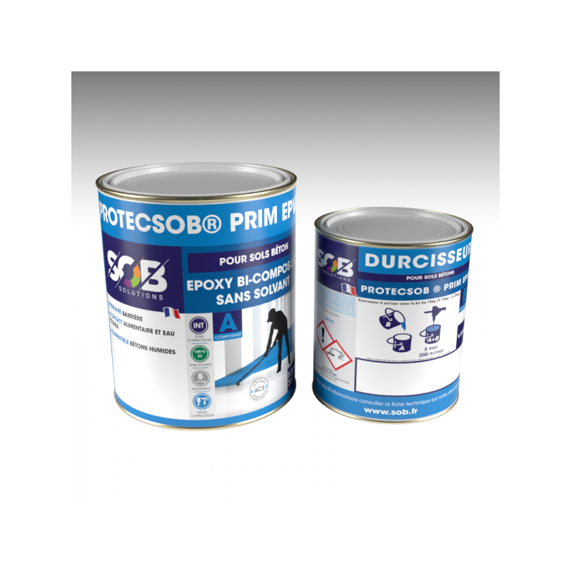 Kit de 5kg de Primer bi-composant pour sols en béton