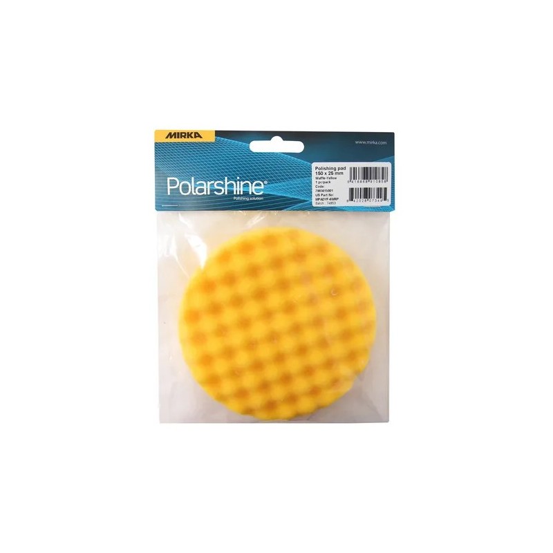 Mousse de polissage mirka jaune avec alvéoles ( lot de 2)