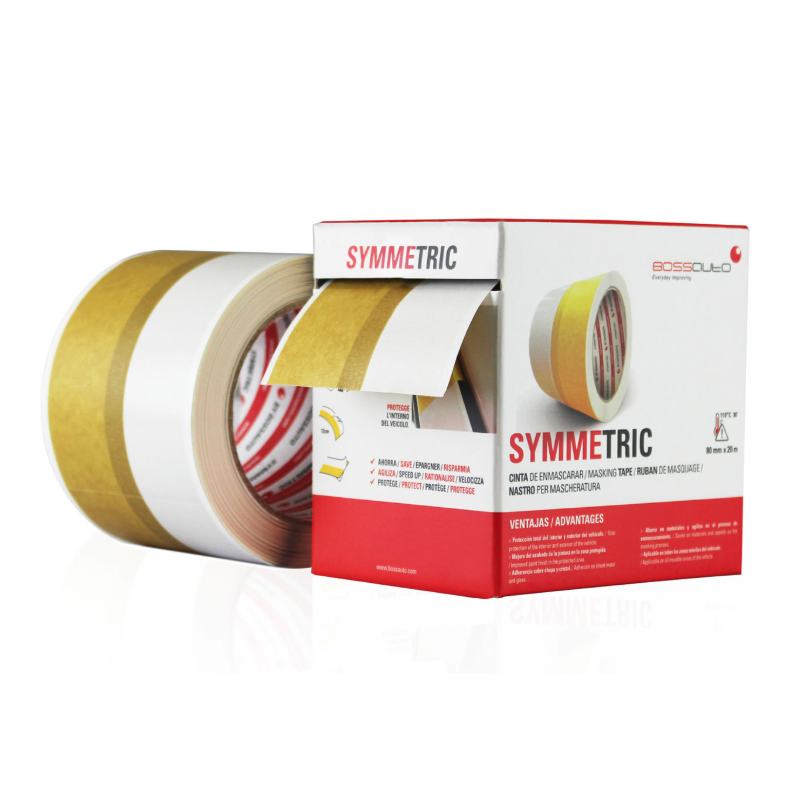 Ruban de masquage symétrique