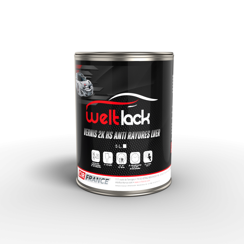 Vernis Transparent 2K HS anti-rayure - brillant