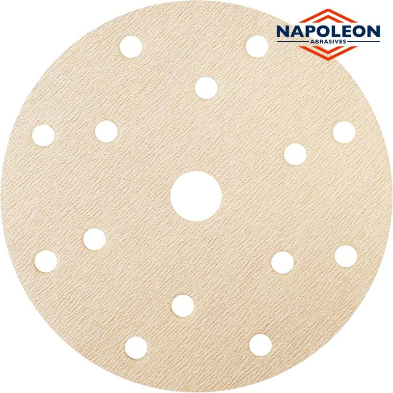 Disques abrasifs GOLD D150 mm en boîte 15 troues