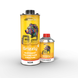 Kit peinture structurée Grizzly de 1KG + durcisseur