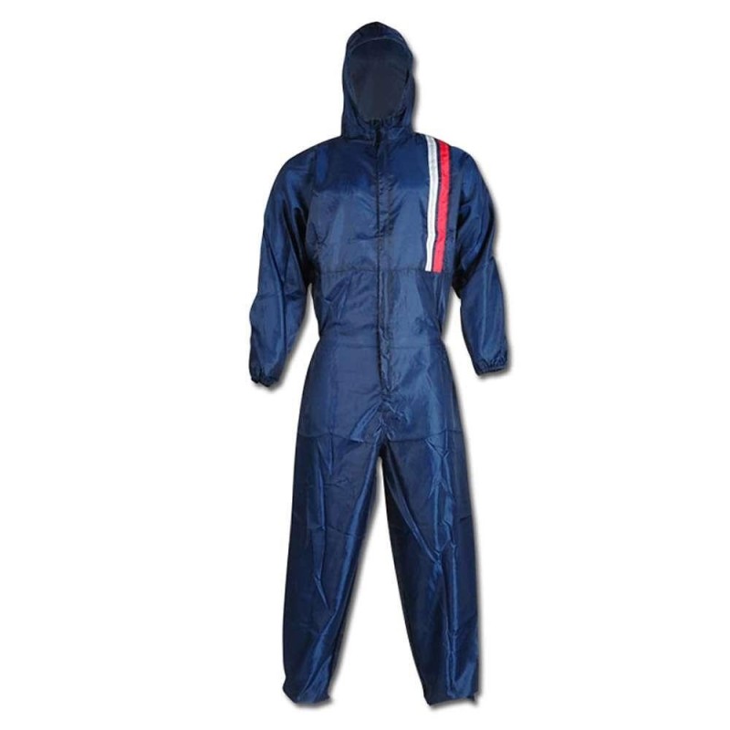 Combinaison bleue en nylon