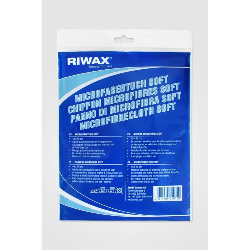 CHIFFON MICROFIBRE SOFT BLEU CLAIR  40CM X 40CM