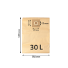 Sac à poussière papier 30L