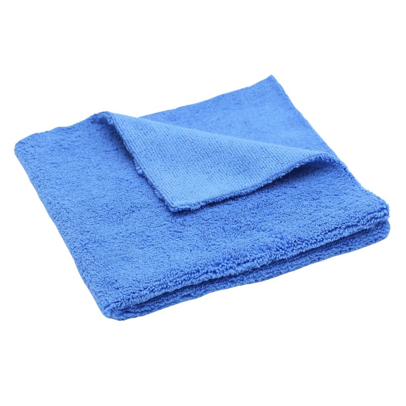 Microfibre de nettoyage  bleue 40 cm x 40 cm ( sachet de 5)