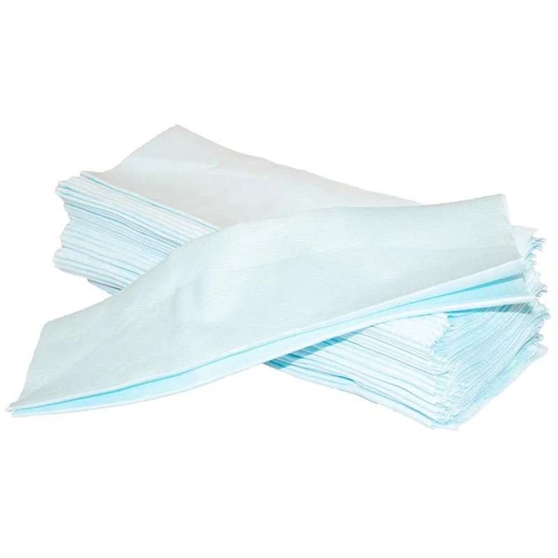 Boite de 100 chiffons de dégraissage turquoise