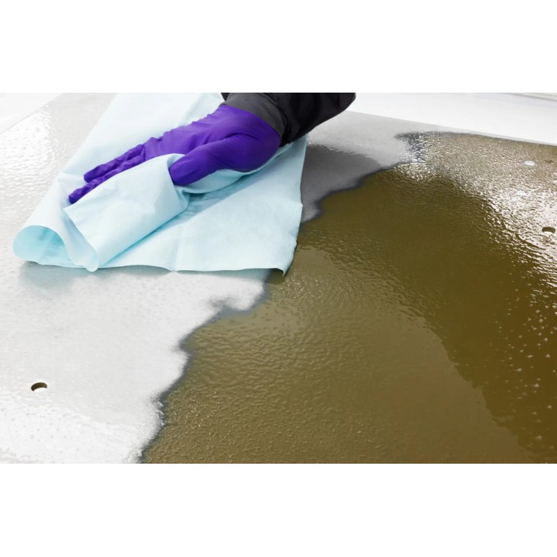 Boite de 100 chiffons de dégraissage turquoise