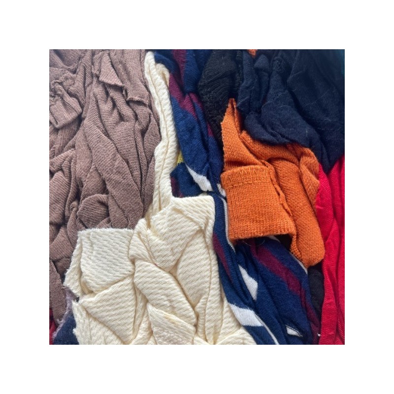 Chiffons d'essuyage en coton de couleurs (économique)