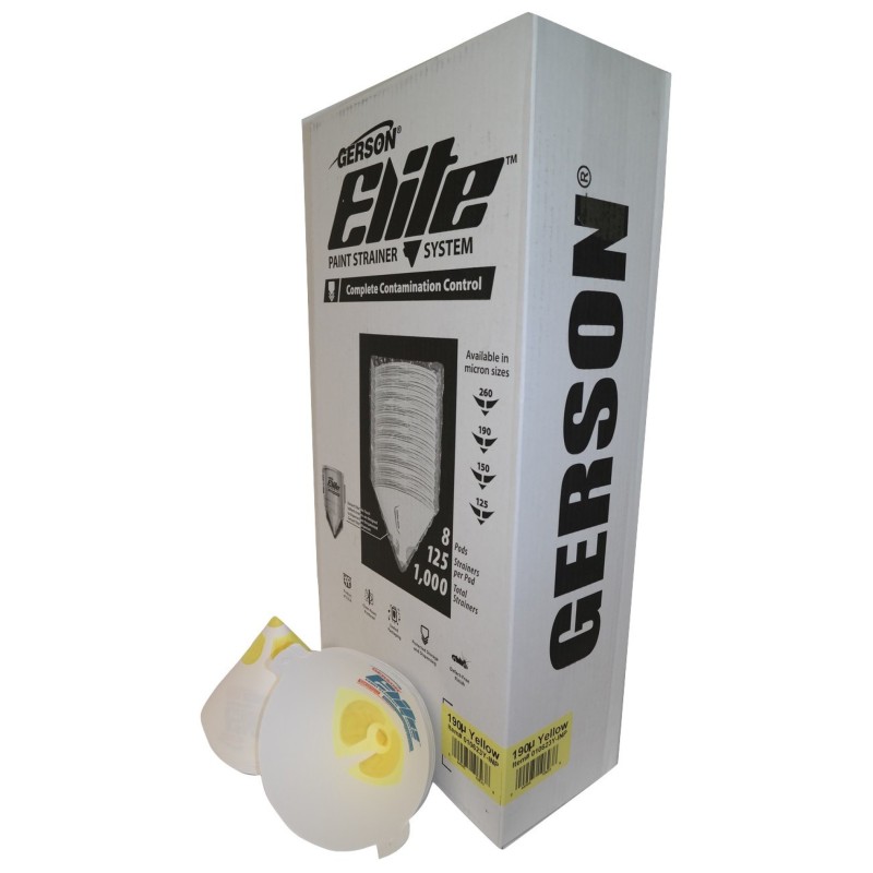 Filtres coniques jaunes - tamis extra fin 190M gerson