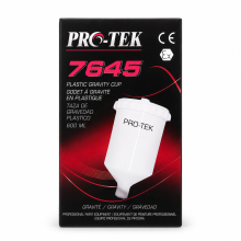 Godet a gravité pvc 0.6L pour pistolet